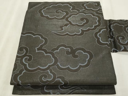 平和屋着物＊夏物　九寸名古屋帯　霊芝雲　正絹　逸品　CABL2270fb