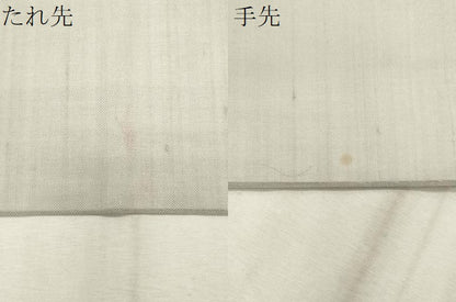 平和屋着物＊夏物　九寸開き名古屋帯　手描き　成り物　正絹　逸品　CABL2278fb