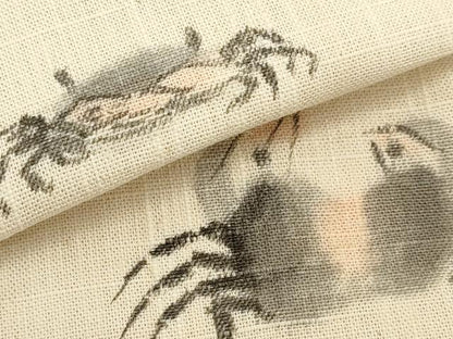 平和屋着物＊夏物　つけ帯　作家物　蟹　正絹　逸品　CABL2302fb