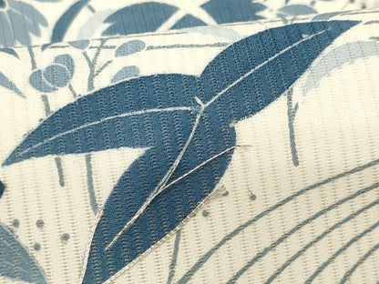 平和屋着物＊夏物　つけ帯　駒刺繍　流水枝花文　正絹　逸品　CABL2316fb