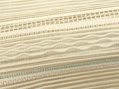平和屋着物＊夏物　八寸名古屋帯　絽綴れ　横段文　正絹　逸品　CABL2321fb