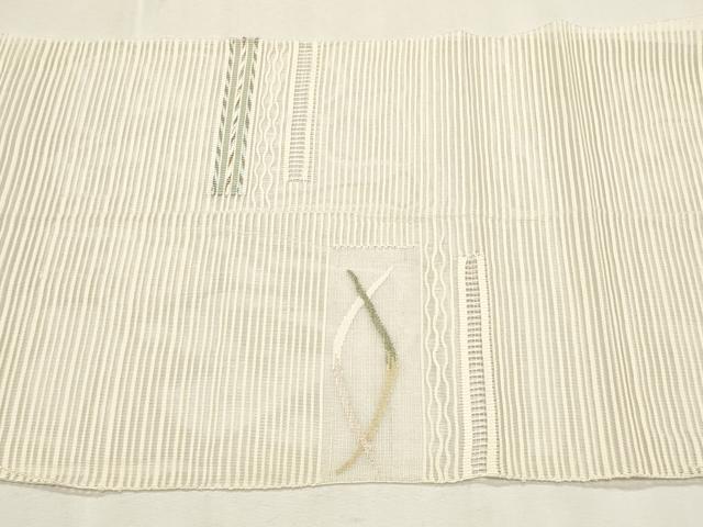平和屋着物＊夏物　八寸名古屋帯　絽綴れ　横段文　正絹　逸品　CABL2321fb