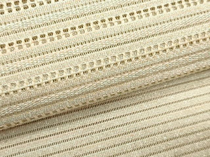 平和屋着物＊夏物　八寸名古屋帯　絽綴れ　横段文　銀糸　正絹　逸品　CABL2324fb