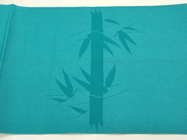 平和屋着物＊夏物　八寸名古屋帯　笹竹文　正絹　逸品　CABL2327fb