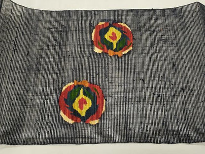 平和屋着物＊夏物　八寸名古屋帯　洋花文　正絹　逸品　CABL2328fb