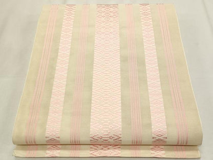 平和屋着物＊夏物　本場筑前博多織　八寸名古屋帯　紗献上　正絹　逸品　CABL2334fb