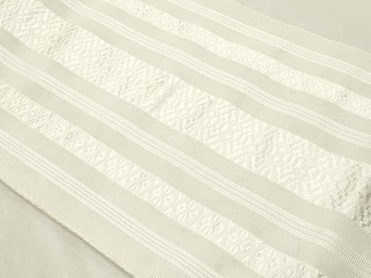 平和屋着物＊夏物　博多織　八寸名古屋帯　紗献上　象牙色　CABL2353fb