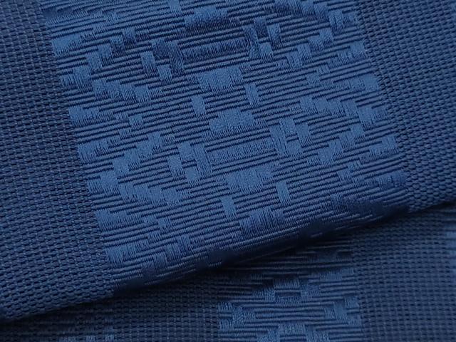 平和屋着物＊夏物　博多織　八寸名古屋帯　紗献上　紺色　CABL2355fb