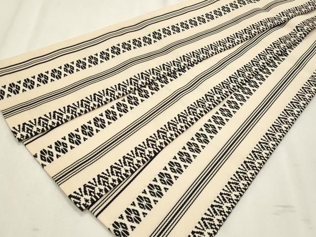 平和屋着物＊夏物　本場筑前博多織　半幅帯　紗献上　正絹　逸品　CABL2357fb