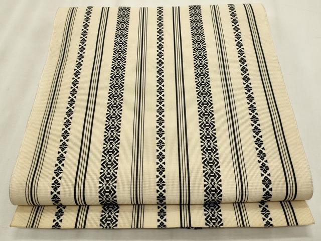 平和屋着物＊夏物　本場筑前博多織　八寸名古屋帯　紗献上　正絹　逸品　CABL2361fb