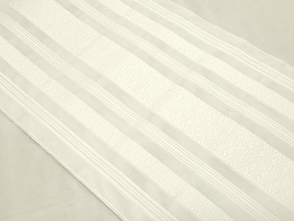 平和屋着物＊夏物　博多織　八寸名古屋帯　紗献上　白練色　CABL2366fb