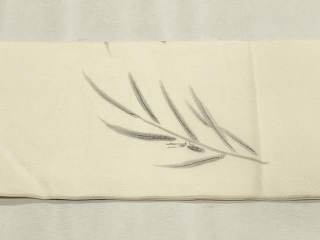 平和屋着物＊夏物　九寸名古屋帯　手描き　夏虫　正絹　逸品　CABL2383fb