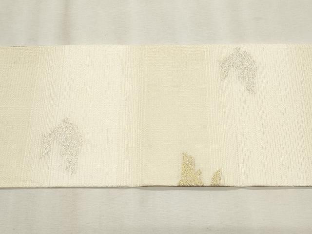 平和屋着物＊夏物　九寸名古屋帯　荒磯　金銀糸　正絹　逸品　CABL2388fb