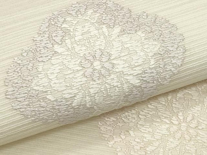 平和屋着物＊夏物　九寸名古屋帯　舞花文　正絹　逸品　CABL2389fb