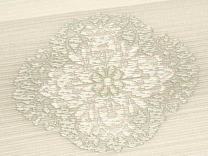 平和屋着物＊夏物　九寸名古屋帯　舞花文　正絹　逸品　CABL2389fb