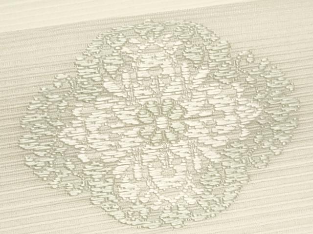 平和屋着物＊夏物　九寸名古屋帯　舞花文　正絹　逸品　CABL2389fb