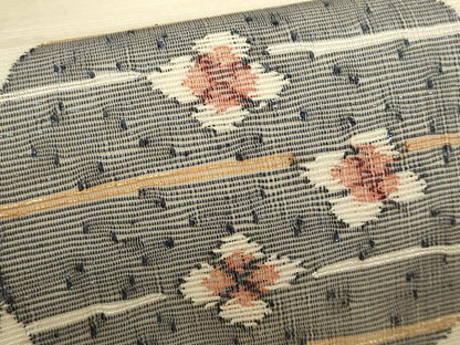 平和屋着物＊夏物　九寸名古屋帯　花丸文　正絹　逸品　CABL2390fb