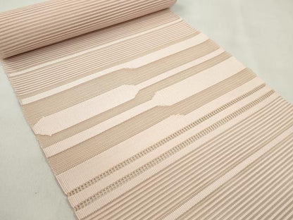 平和屋着物＊夏物　西陣　名古屋帯　反物　絽綴れ　虹色　証紙付き　逸品　未使用　CABL2403ju