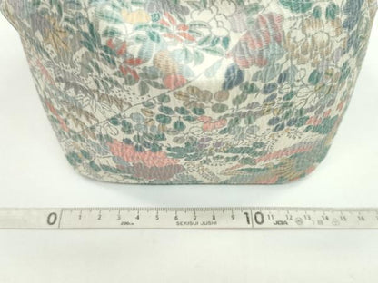 平和屋着物▼和装小物　和装バッグ　巾着まとめて５点　刺繍　鳳凰草花文　今様色　縮緬　綿　浴衣　未使用多数　逸品　CABL2429ju
