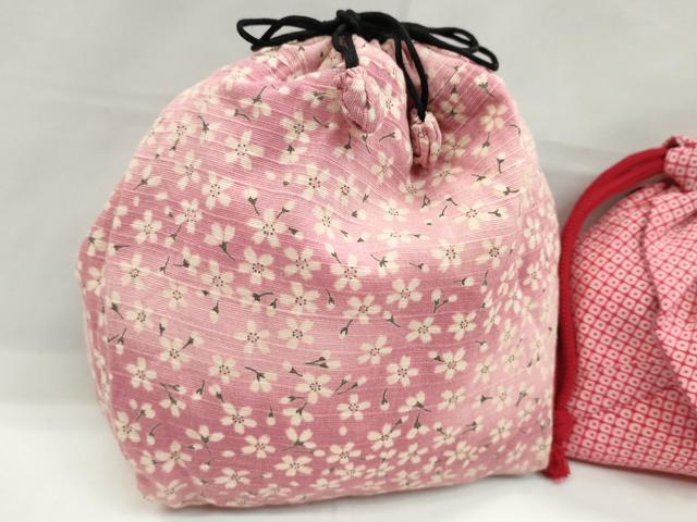 平和屋着物▼和装小物　和装バッグ　巾着まとめて５点　螺鈿　桜　花蝶文　浴衣　袴　未使用あり　逸品　CABL2431ju