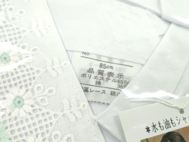 平和屋着物▼和装小物　割烹着まとめて５点　レース　花　白　80cm　85cm　90cm　逸品　未使用　CABL2484ju