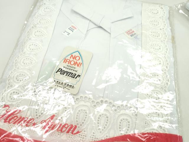 平和屋着物▼和装小物　割烹着まとめて５点　レース　花　白　80cm　85cm　90cm　逸品　未使用　CABL2484ju