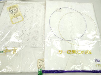 平和屋着物▼和装小物　和装肌着まとめて10点　肌襦袢　裾除け　着物スリップ　レース袖　Ｍサイズ　逸品　未使用　CABL2489ju