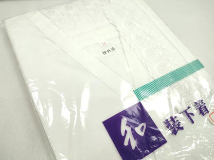 平和屋着物▼和装小物　和装肌着まとめて10点　肌襦袢　裾除け　着物スリップ　レース袖　Ｍサイズ　逸品　未使用　CABL2489ju