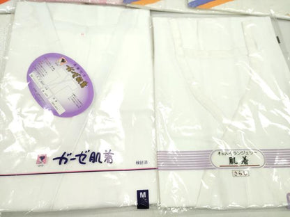 平和屋着物▼和装小物　和装肌着まとめて10点　肌襦袢　裾除け　レース袖　Ｍサイズ　さんび謹製　逸品　未使用　CABL2490ju