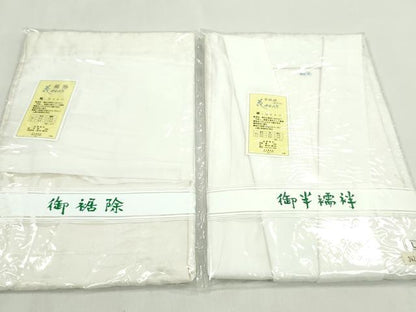 平和屋着物▼和装小物　和装肌着まとめて７点　長襦袢　半襦袢　裾除け　二部式　絽　麻の葉柄　サイズ混合　未使用多数　逸品　CABL2494ju