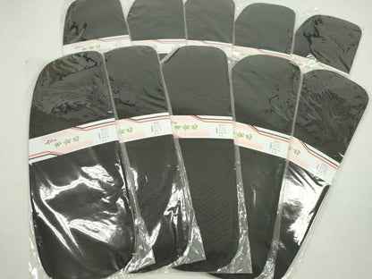 平和屋着物▼和装小物　着付け用品　前板まとめて10点　紗綾形地紋　菊地紋　礼装　喪服　黒　逸品　未使用　CABL2498ju