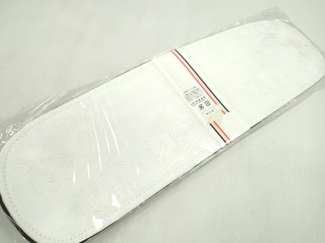 平和屋着物▼和装小物　着付け用品　前板まとめて10点　紗綾形地紋　菊地紋　礼装　喪服　黒　逸品　未使用　CABL2498ju