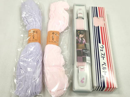 平和屋着物▼和装小物　着付け用品まとめて８点　帯板　帯枕　コーリンベルト　腰紐　ウエストベルト　逸品　未使用　CABL2501ju