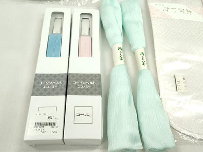 平和屋着物▼和装小物　着付け用品まとめて10点　帯板　帯枕　伊達締め　コーリンベルト　腰紐　未使用多数　逸品　CABL2502ju
