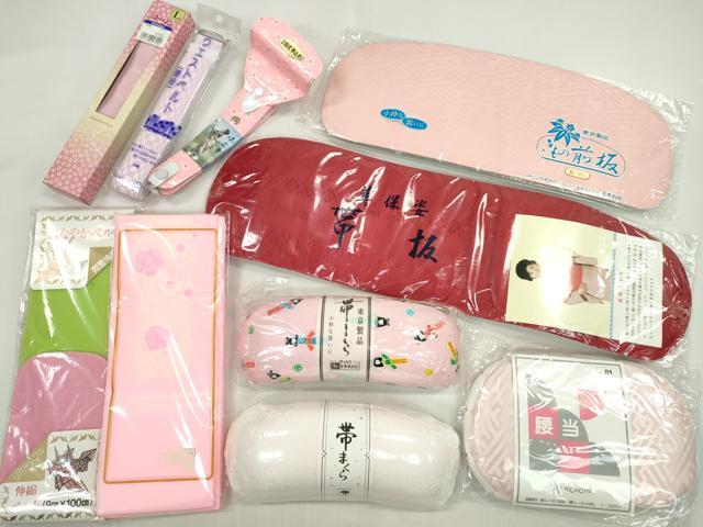 平和屋着物▼和装小物　着付け用品まとめて10点　帯板 帯枕 マジックベルト コーリンベルト 腰紐 腰当 帯止め 未使用多数 逸品 CABL2506ju