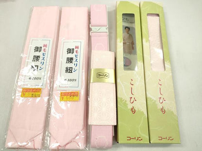 平和屋着物▼和装小物　着付け用品まとめて10点　前板　帯枕　伊達締め　腰紐　ソフトパッド　未使用多数　逸品　CABL2507ju
