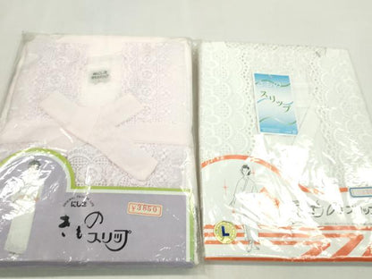 平和屋着物▼和装小物　和装肌着まとめて10点　肌襦袢　裾除け　着物スリップ　Ｌサイズ　未使用多数　逸品　CABL2510ju