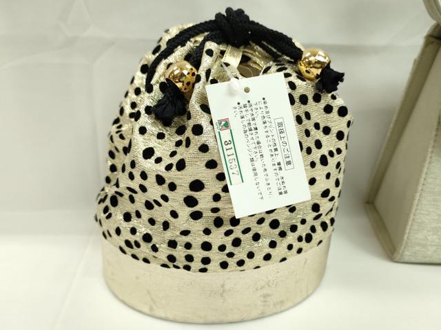 平和屋着物▼和装小物　バッグまとめて３点　ハンドバッグ　巾着　がま口　コサージュ　花　金糸　パーティー　逸品　CABL2515ju