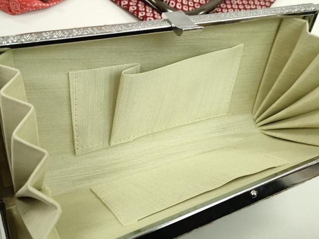 平和屋着物▼和装小物　和装バッグ・長財布まとめて５点　ハンドバッグ　めがね織　露芝　風景花文　二つ折り　がま口　逸品　CABL2522ju