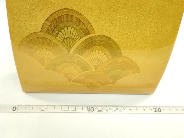 平和屋着物▼和装小物　和装バッグまとめて４点　ハンドバッグ　菊青海波　エ霞吉祥花文　亀甲　エナメル　二つ折り　金糸　逸品CABL2529ju