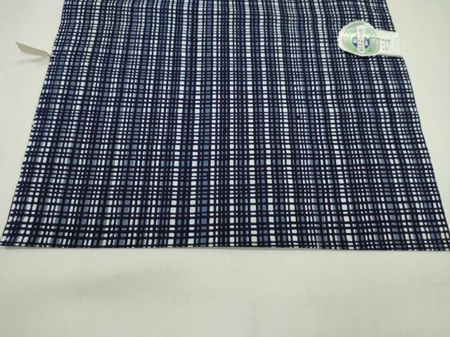 平和屋着物＊夏物　浴衣　反物　注染　東京新粋染　格子　縞　綿　着尺　逸品　未使用　CABL2534ju