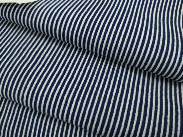 平和屋着物＊夏物　竺仙　浴衣　反物　注染　縞　綿　証紙付き　着尺　逸品　未使用　CABL2556ju
