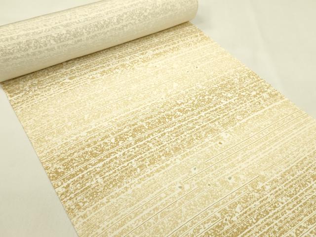 平和屋着物●小紋　反物　横段舞花びら　着尺　逸品　未使用　CABL2608ju