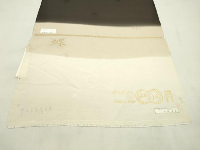 平和屋着物●付下げ　反物　総刺繍　十二支　蛍暈し　紅消鼠色　金糸　丹後ちりめん　着尺　逸品　未使用　CABL2624ju