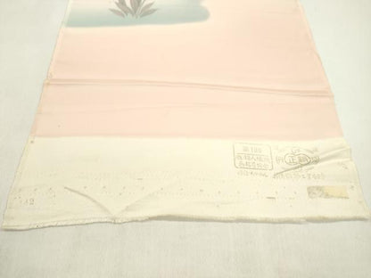 平和屋着物●付下げ　反物　手描き　枝花文　暈し染め　丹後ちりめん　着尺　逸品　未使用　CABL2630ju