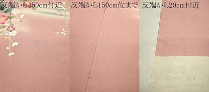 平和屋着物●付下げ　反物　友禅　枝椿梅文　暈し染め　南久　着尺　逸品　未使用　CABL2633ju