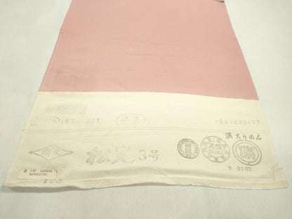 平和屋着物●付下げ　反物　友禅　枝椿梅文　暈し染め　南久　着尺　逸品　未使用　CABL2633ju