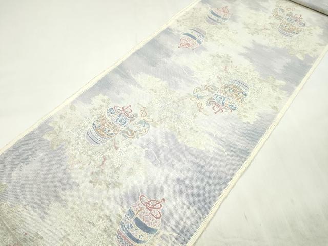 平和屋着物●都喜ヱ門　本場大島紬　反物　白大島　9マルキ　総絣　芳香漂う　藤絹織物謹製　証紙付き　着尺　逸品　未使用　CABL2656ju