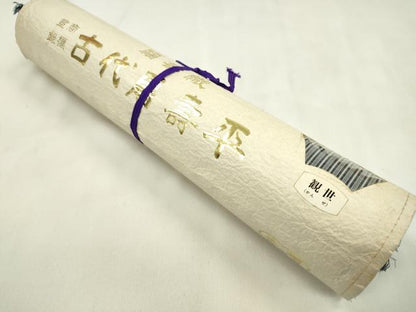 平和屋着物●男性　袴　反物　古代扇寿平　福寿織　観世　縞　福田織物工業謹製　着尺　逸品　未使用　CABL2681ju
