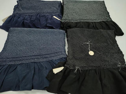 平和屋着物▼男性　和装小物　兵児帯まとめて４点　総絞り　黒　紺瑠璃　紺青　全て正絹　逸品　未使用　CABL2700ju